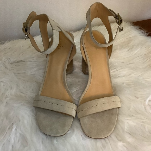 NWOB Joie Okaba Suede Ankle Strap Heels Sz-8.5 - Picture 2 of 8